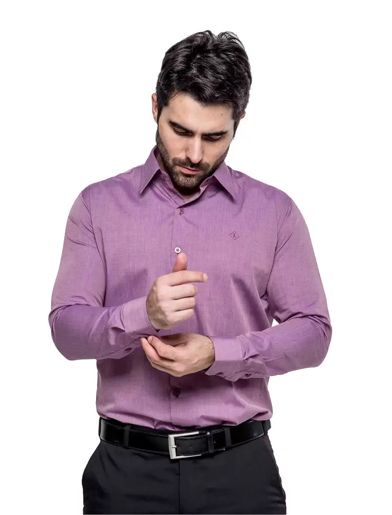 Camisa Social Rosa